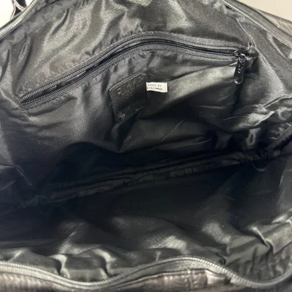 Vintage FRYE Black Leather Briefcase